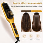 MEGAWISE - Cepillo alisador de pelo, cepillo térmico de cerámica pa...