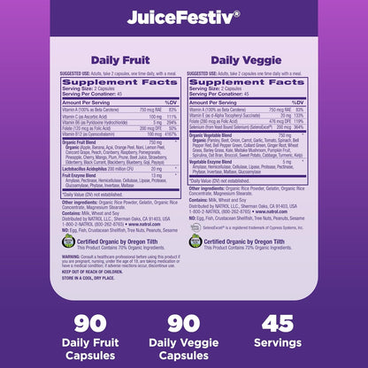 Natrol JuiceFestiv, vitaminas y suplementos para la nutrición y el...