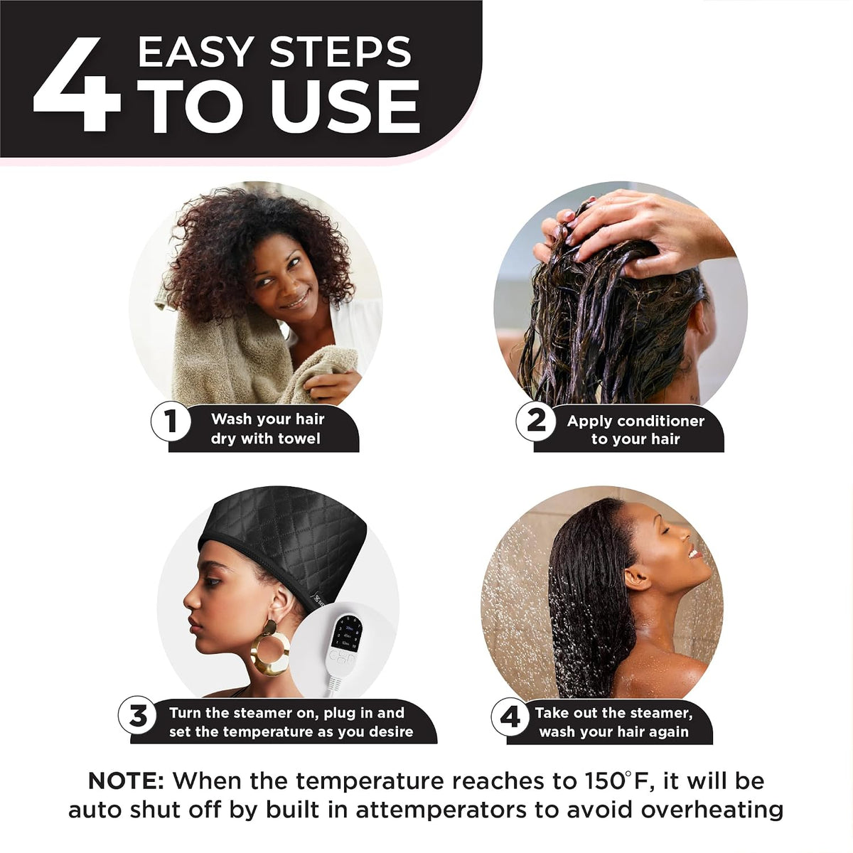 Vaporizador de cabello para cabello natural para uso doméstico con...