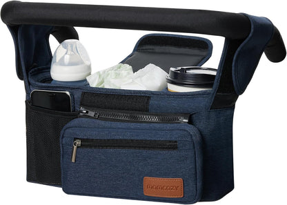 Momcozy: Organizador universal para cochecito con soporte para taza...