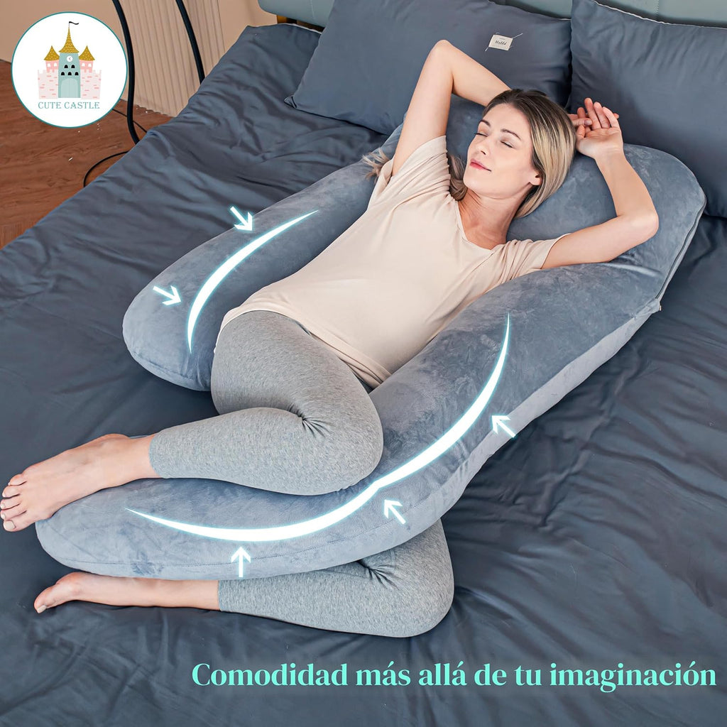 Cute Castle Almohadas de embarazo, almohada de maternidad suave en...