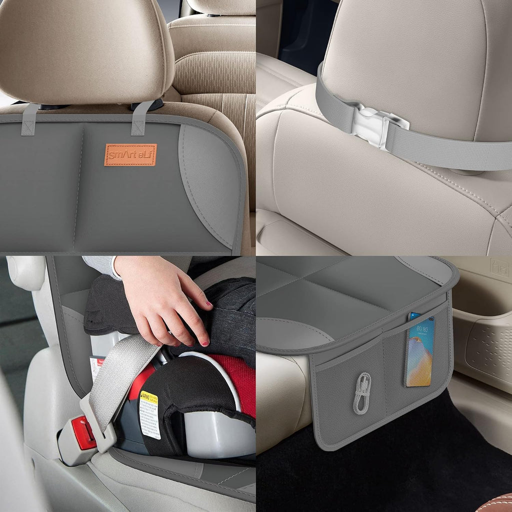 SMART ELF Paquete de 2 protectores de asiento de coche en caja de r...