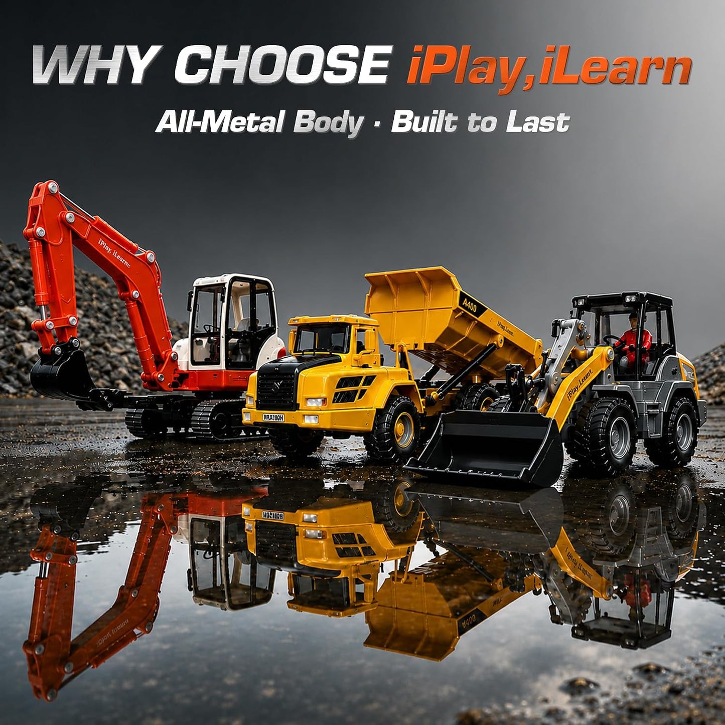 iPlay, iLearn Juego de Sitio de Construcción de Servicio Pesado, Ca...