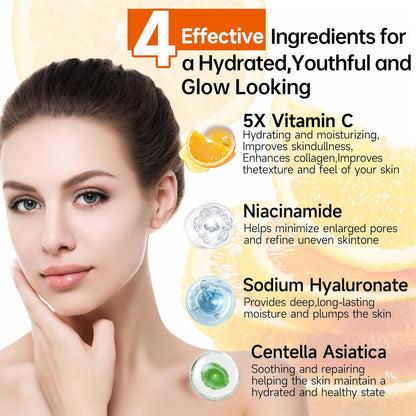 Set facial + Mascarilla para el cuello (8 piezas cada paquete), HON...