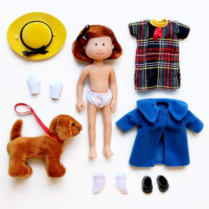 YOTTOY Madeline Collection - Muñeca posable Madeline y juguete suav...