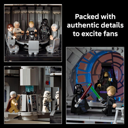 LEGO Star Wars - Juego de construcción de Estrella de la Muerte para adultos, mayores de 18 años, coleccionable y decoración de habitación para oficina, dormitorio o estante de libros, actividad