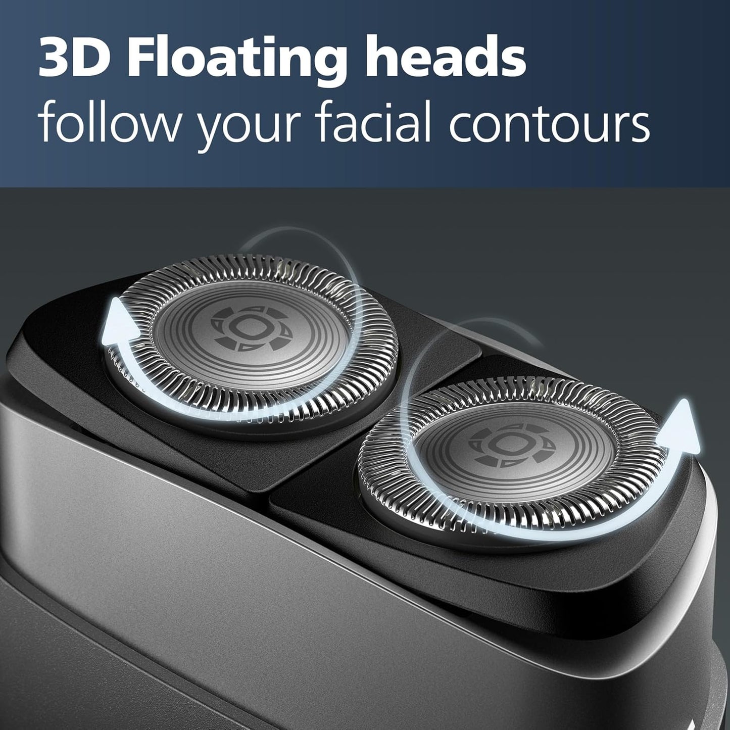Philips Norelco Afeitadora portátil, afeitadora eléctrica húmeda y seca para llevar, sistema de cuchillas ComfortCut, cabezales flotantes 3D, diseño compacto, batería potente, modelo PQ888/81