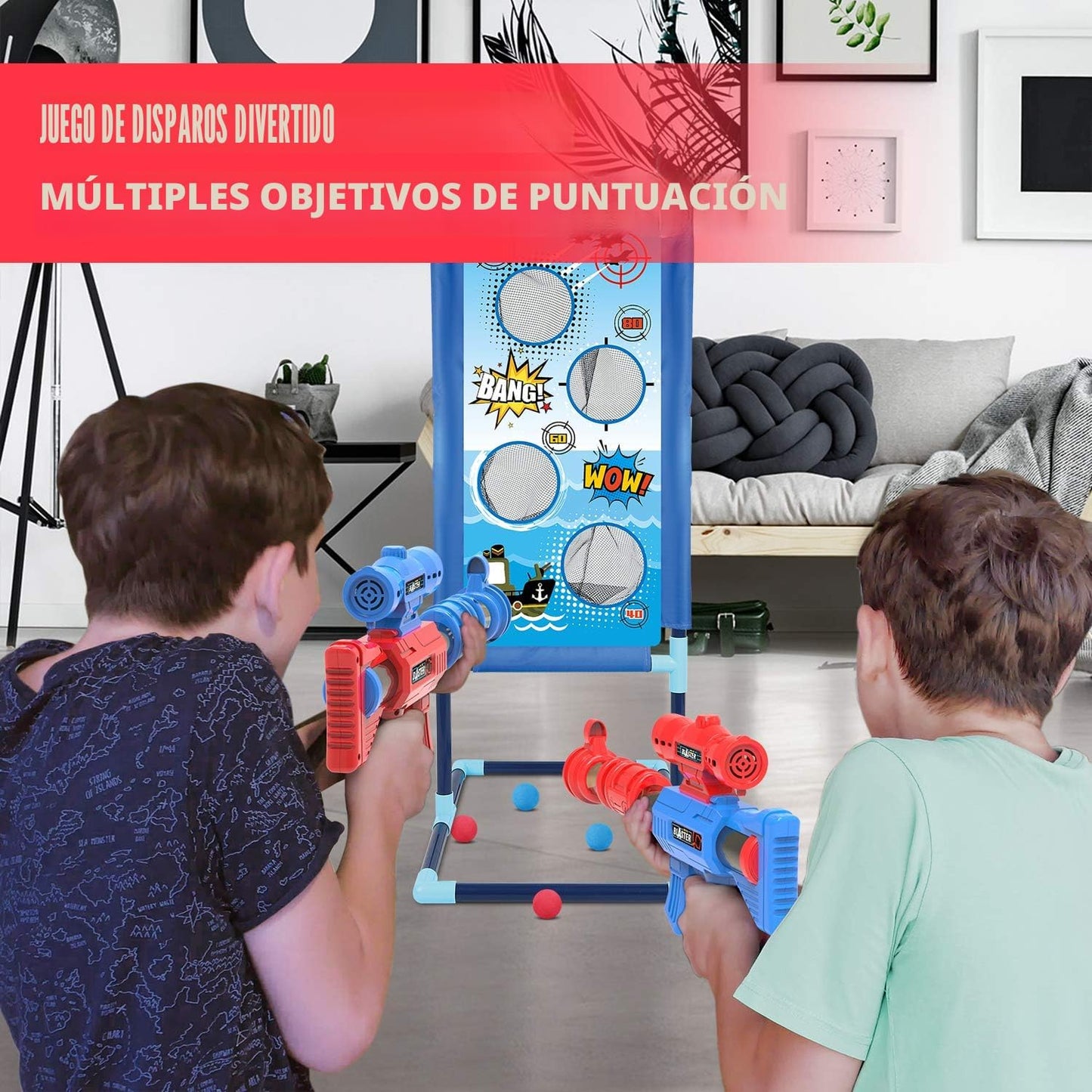 YEEBAY - Juguete de disparos para niños de 6, 7, 8, 9 o 10 años en...