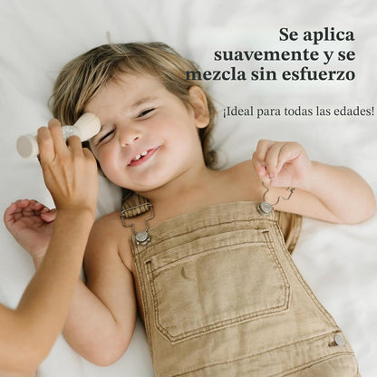 Roe Wellness - Polvo de protección solar mineral con brocha SPF 50...