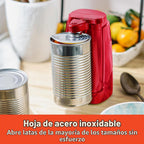 bella Abrelatas eléctrico y afilador de cuchillos, palanca de corte...