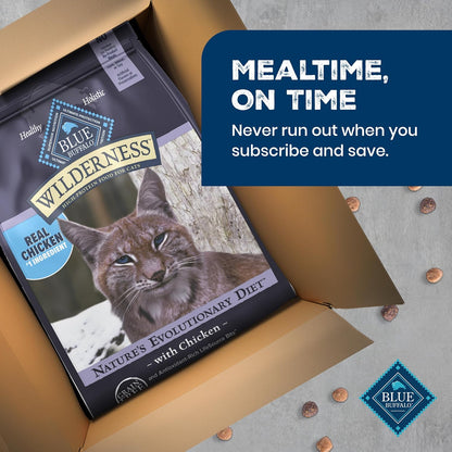 Blue Buffalo Wilderness - Alimento seco natural para gatos adultos,...