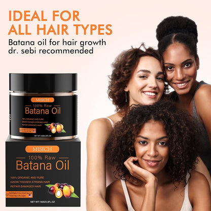 Aceite de batana crudo para el crecimiento del cabello, pasta de aceite de Botana 100% natural puro de Honduras, mascarilla orgánica sin refinar para prevenir la pérdida de cabello, mejora el grosor para hombres y mujeres, 5.3 onzas