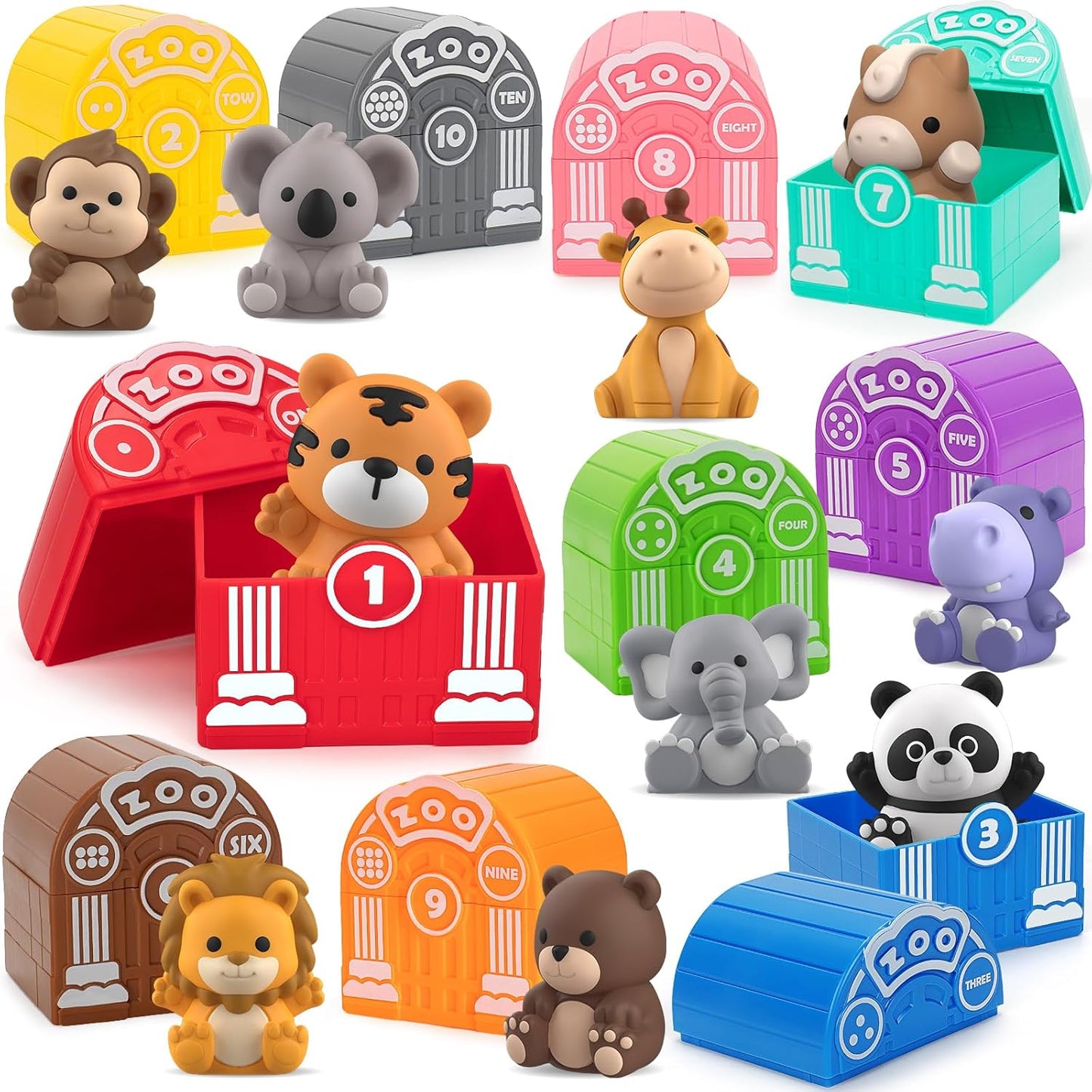 Juguetes de aprendizaje para niños pequeños de 1, 2, 3 años, 20 pie...