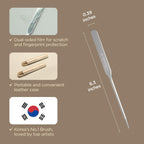 Brocha Coreana Piccasso Espátula de Maquillaje + Esponja Set 2P – Herramientas de Maquillaje Profesionales con Espátula de Precisión y 2 Esponjas Suaves, Ideal para Mezclar Base, Crema o Maquillaje