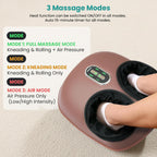 Nekteck Shiatsu - Masajeador de pies con compresión de calor y aire...