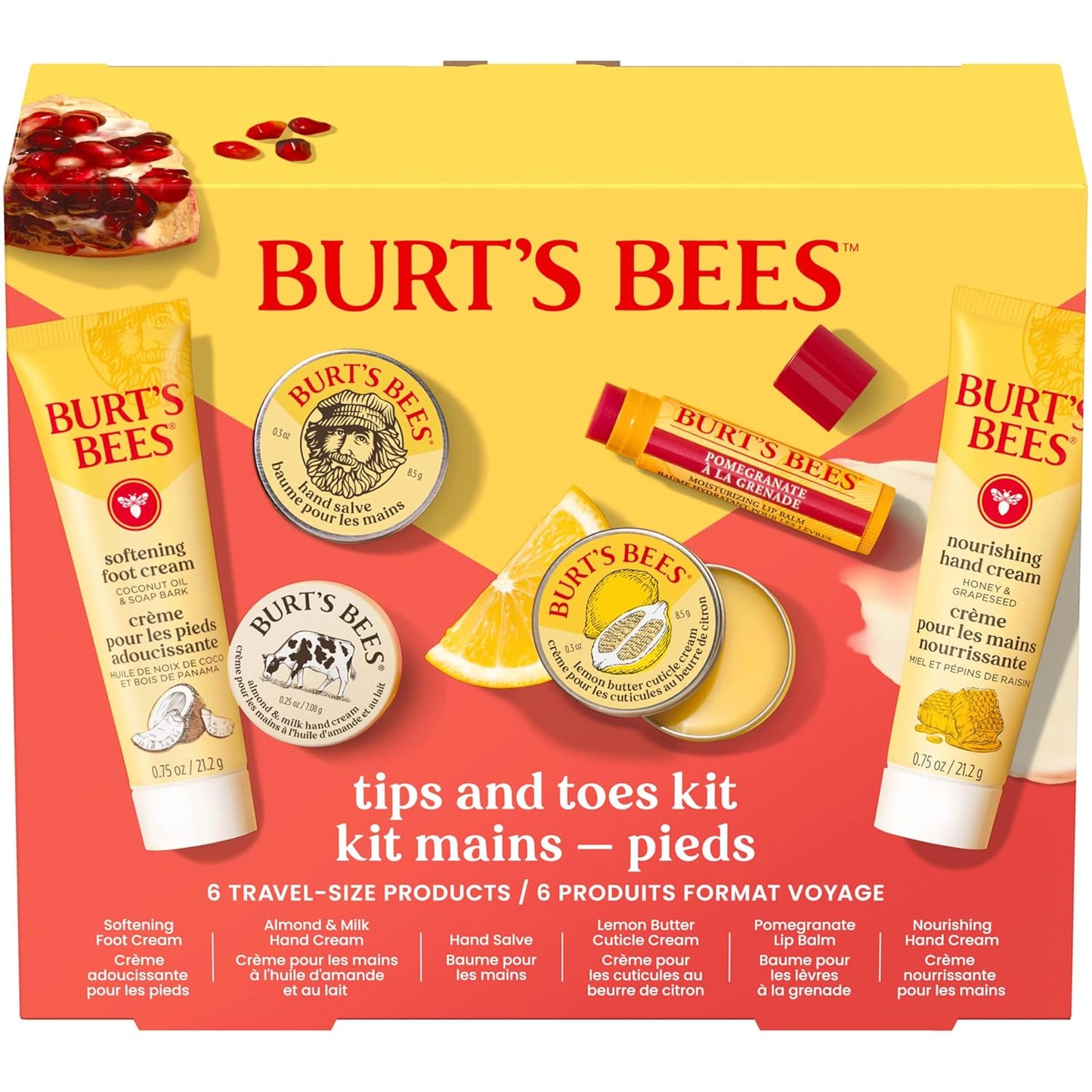 Burt's Bees Kit de ideas de regalos, consejos y dedos de los pi...