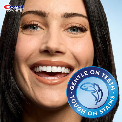 Kit de blanqueamiento dental Crest 3D Whitestrips Sensitive para uso en casa, 18 tratamientos, elimina suavemente manchas de hasta 15 años, Crest Whitestrips, Kit de blanqueamiento dental