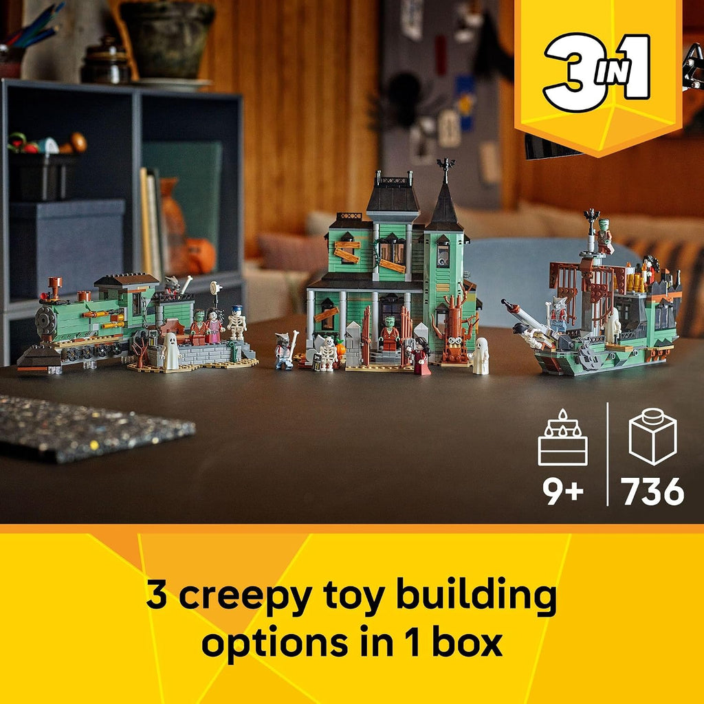 LEGO Creator 31167 - Juguete de construcción de mansión embrujada 3...
