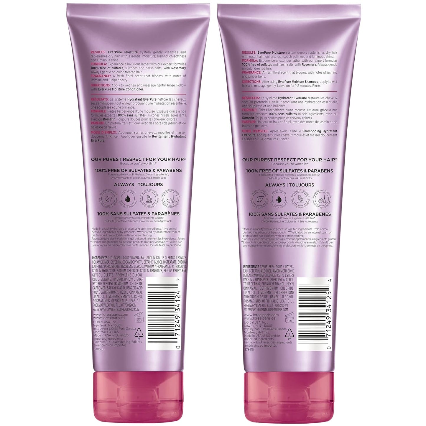 L'Oreal Paris Set de Champú y Acondicionador Hidratante Libre d...