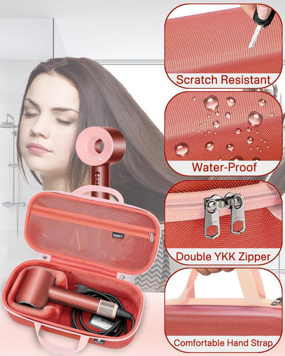 Estuche de almacenamiento rígido RAIACE compatible con secador de p...
