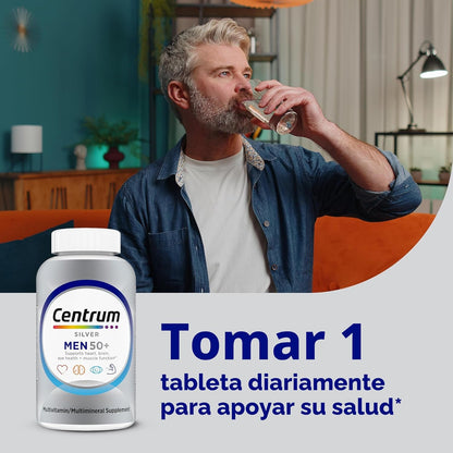 Centrum Silver Men's 50+ Multivitamínico con vitamina D3, vitam...