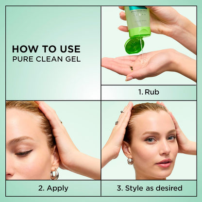 Garnier Fructis Style Pure Clean - Gel de peinado, 6.8 onzas líquid...