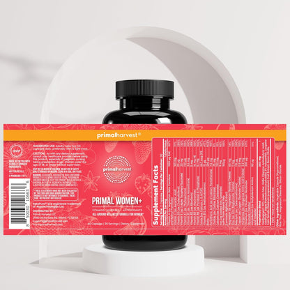 Primal Harvest Women+, Multivitamin para mujer con vitamina A, vita...
