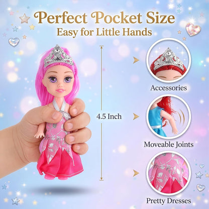 Liberty Imports Paquete de 12 Muñecas Pequeñas de Princesa Real - J...