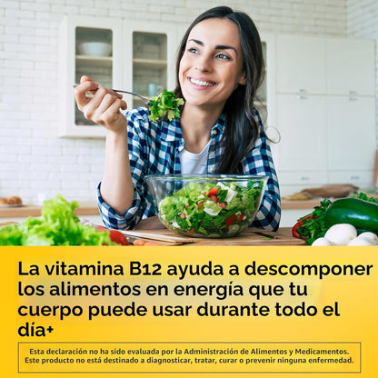 Nature Made Vitamina B12 1000 mcg, tabletas sublinguales de vitamin...