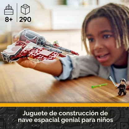 LEGO Star Wars: The Clone Wars Ahsoka's Jedi Interceptor Juguete de construcción de nave espacial – Juguete de Star Wars para niños y niñas, a partir de 8 años – Idea de regalo para cumpleaños – 75401