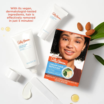 Sally Hansen Removedor de vello para la cara | Crema depilatoria +...