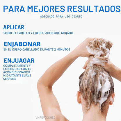 CeraVe Champú Hidratante Suave, Con Ceramidas, Niacinamida y Ácido...