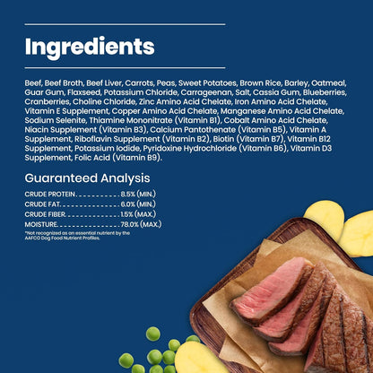 Blue Buffalo Homestyle Recipe - Paté de carne de res y verduras, al...