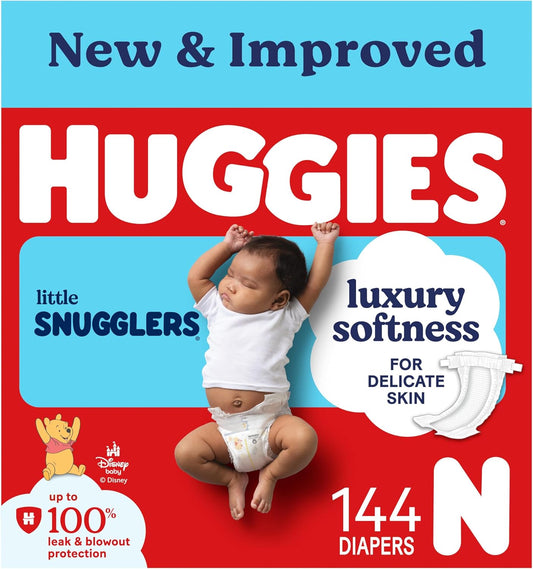 Huggies Pañales tamaño recién nacido, Huggies Little Snugglers Paña...