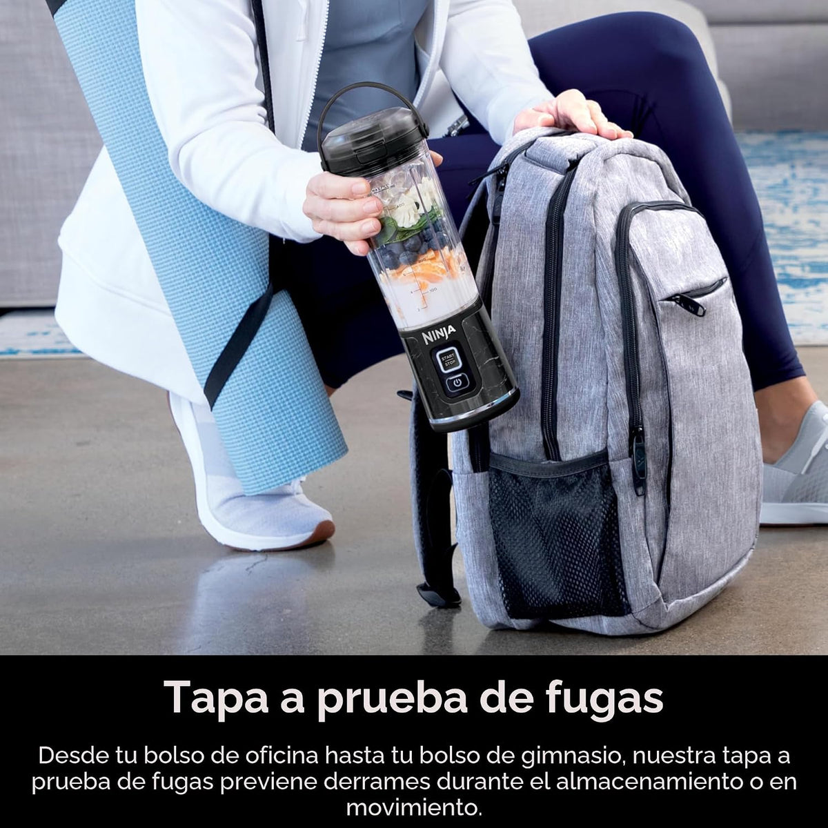 Ninja Blast Licuadora portátil, inalámbrica, recipiente de 18 onzas...