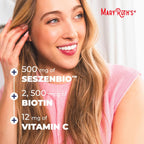 MARYRUTH'S Fórmula líquida diaria para el cabello, con 500 mg d...