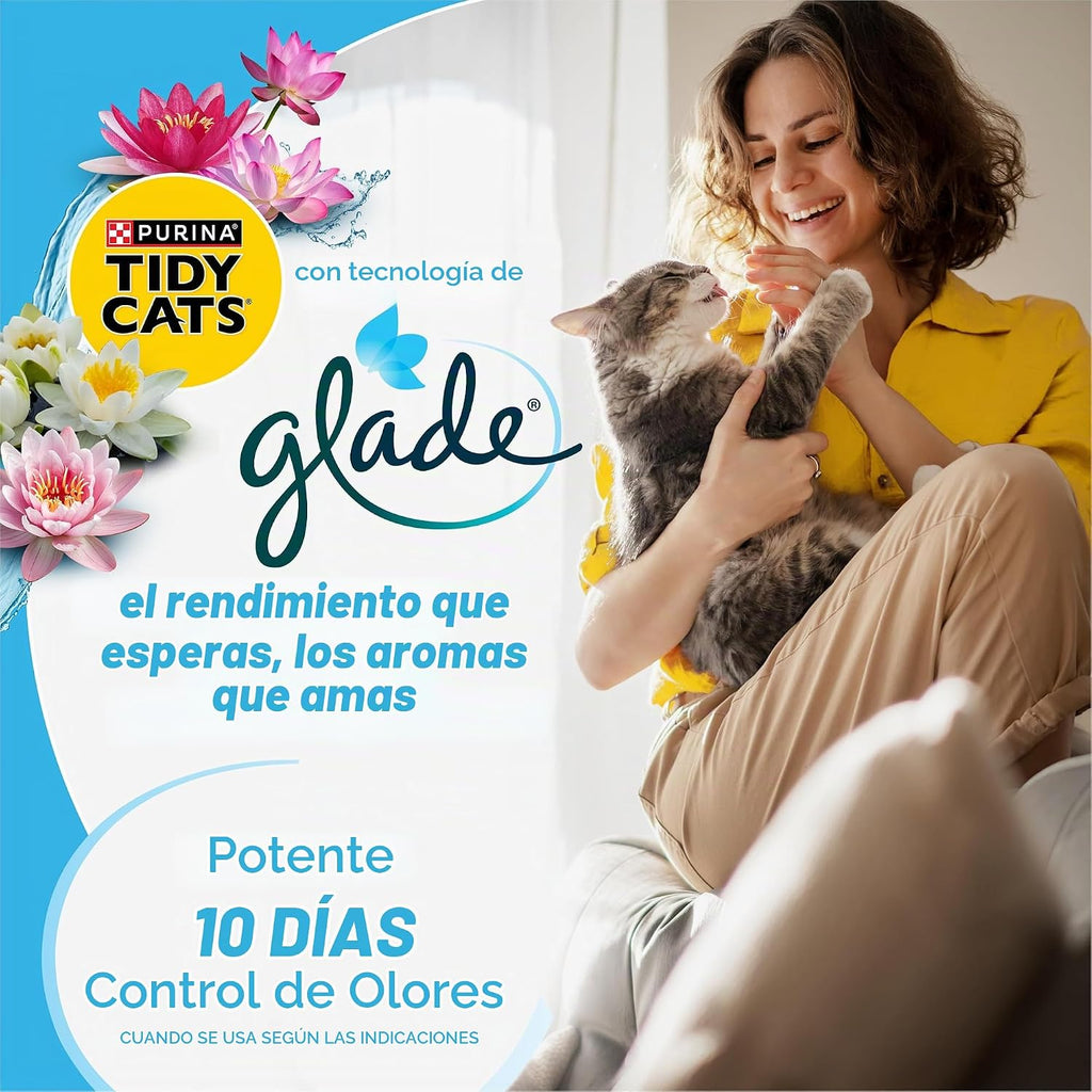 Purina Tidy Cats Arena Aglomerante para Múltiples Gatos, Glade Clea...