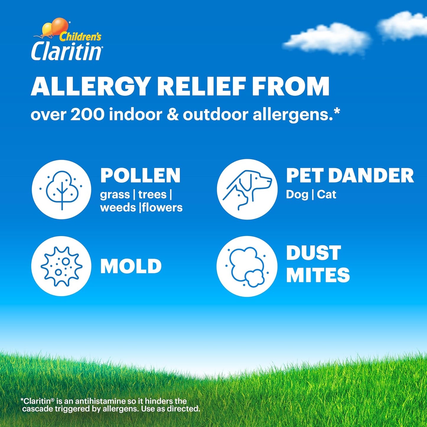 Claritin Medicamento para alergias infantiles, tabletas masticables...