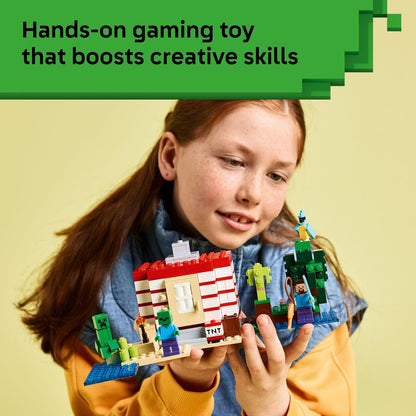 LEGO Minecraft La Casa de la Jungla TNT para Niños - Juguete Coleccionable de Minecraft - Juego de Construcción para Niños y Niñas de 8 años en Adelante - Idea de Regalo para Cumpleaños y Fanáticos de