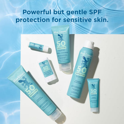 Blue Lizard Sensitive Mineral SPF 50 Loción de protección solar, 10...