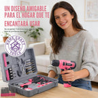 Hi-Spec Juego de taladro inalámbrico de 8 V y kit de herramientas d...