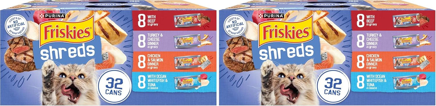 Friskies Purina - Paquete variado de alimento húmedo para gatos con...