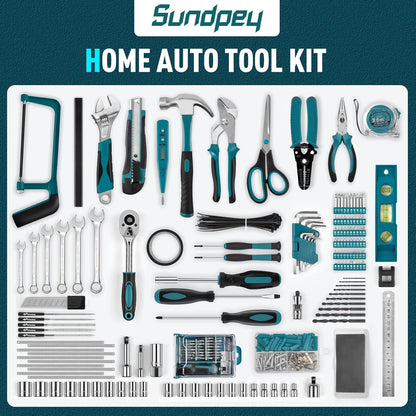 Sundpey Kit de herramientas para el hogar de 379 piezas, juego comp...