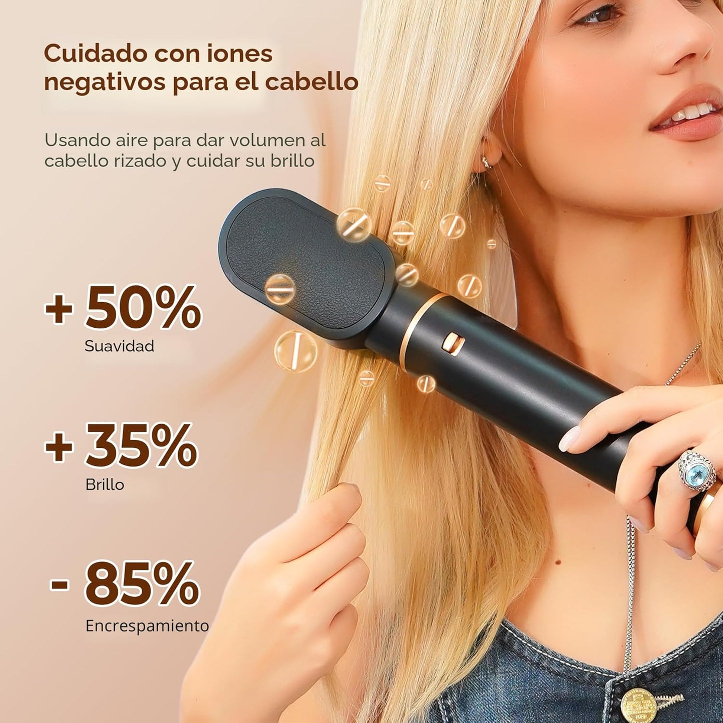 Cepillo secador de pelo 5 en 1, cepillo secador de pelo mejorado ri...