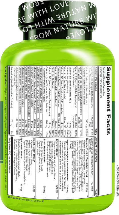 Naturelo Multivitamina alimentaria completa para hombres, 1