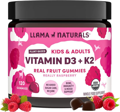 Llama Naturals Vitamina D3, Suplemento de apoyo inmunológico vegano...