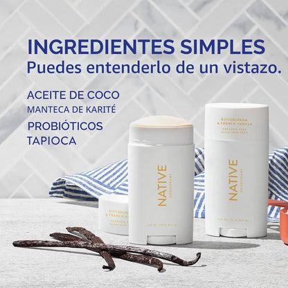 Native El desodorante contiene ingredientes derivados de forma natu...