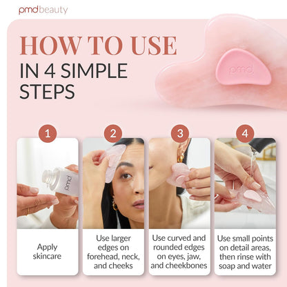 PMD Beauty Gua Sha - Herramientas faciales para masajear, esculpir...