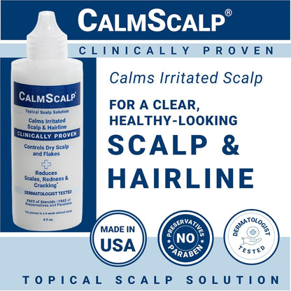Sérum para el cuero cabelludo CalmScalp | Alivio de la picazón del cuero cabelludo | Tratamiento para el cuero cabelludo | Exfolia las escamas y las escamas de la línea del cabello | Clínicamente