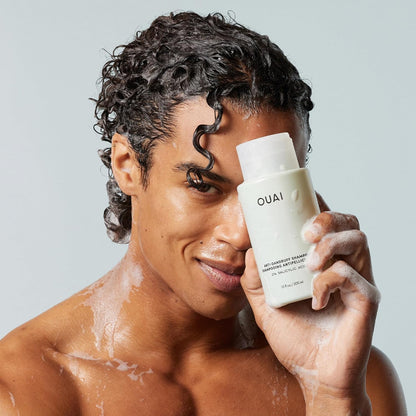 OUAI Champú anticaspa - Champú calmante de ácido salicílico para cu...